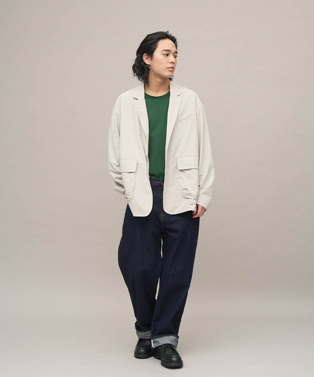 HERO丹寧修身直筒長褲