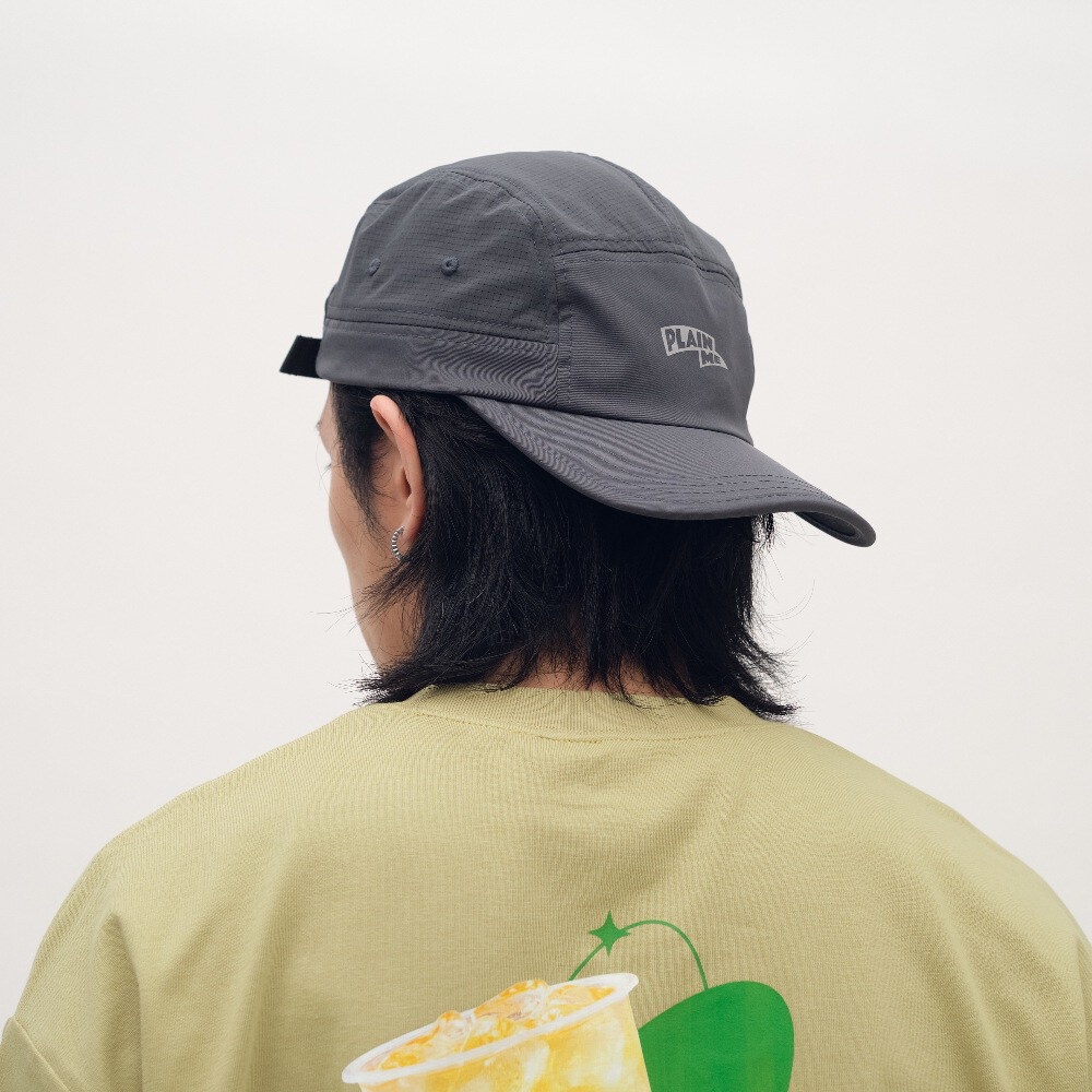 透氣拼接五分割平簷帽