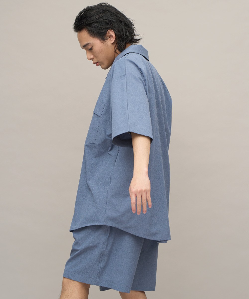 吸濕排汗六分袖寬鬆襯衫
