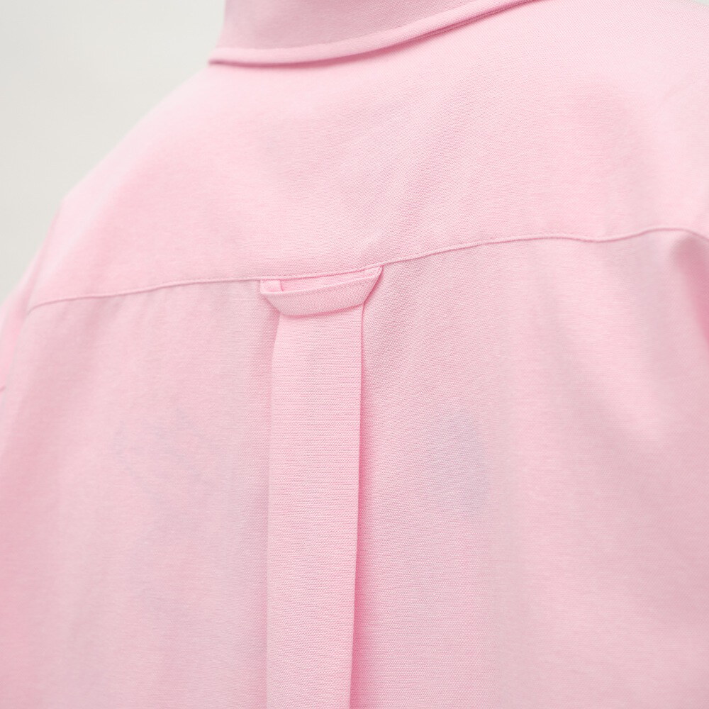 PLAIN刺繡素面口袋短袖襯衫