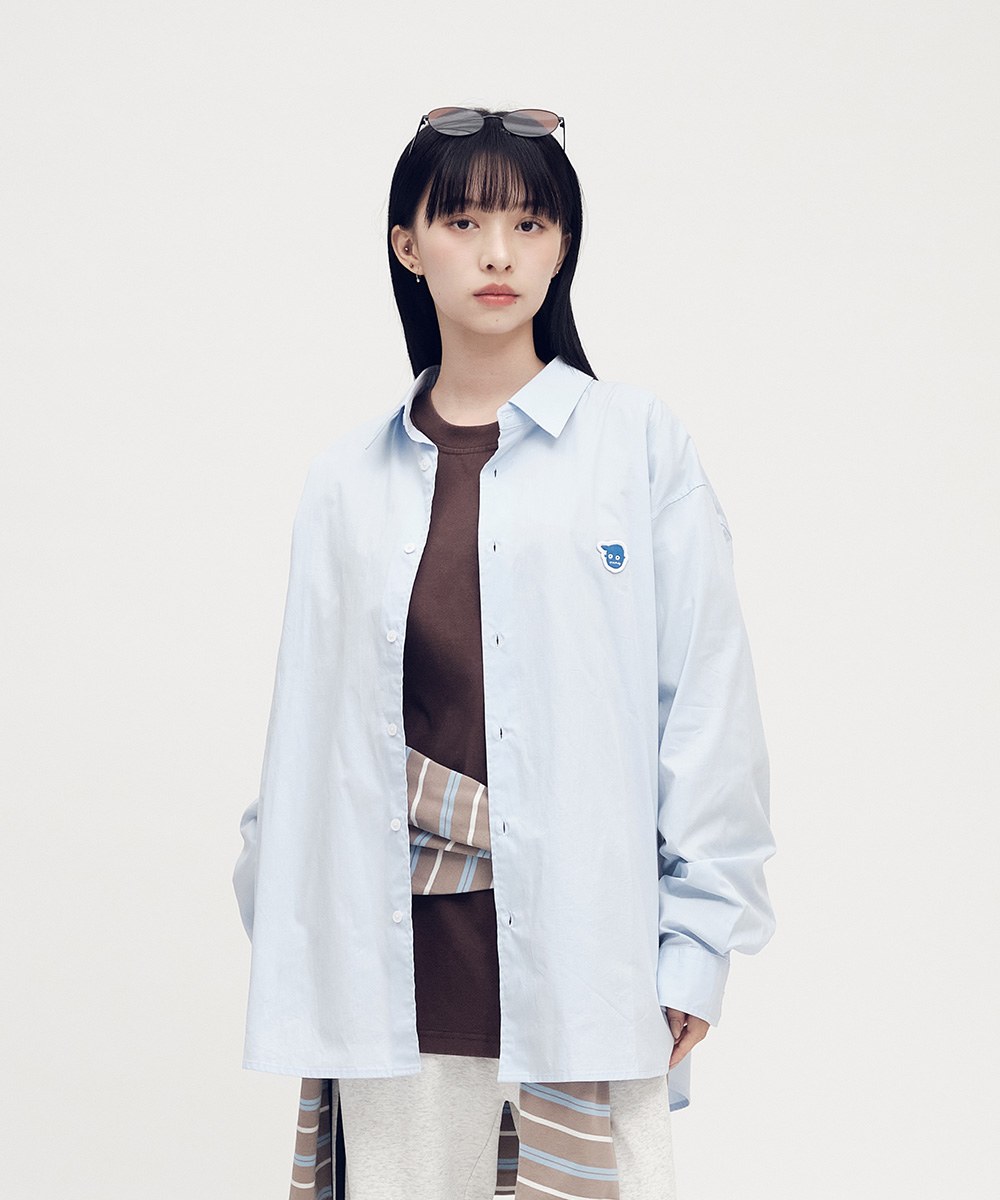 小P社長日常素面襯衫