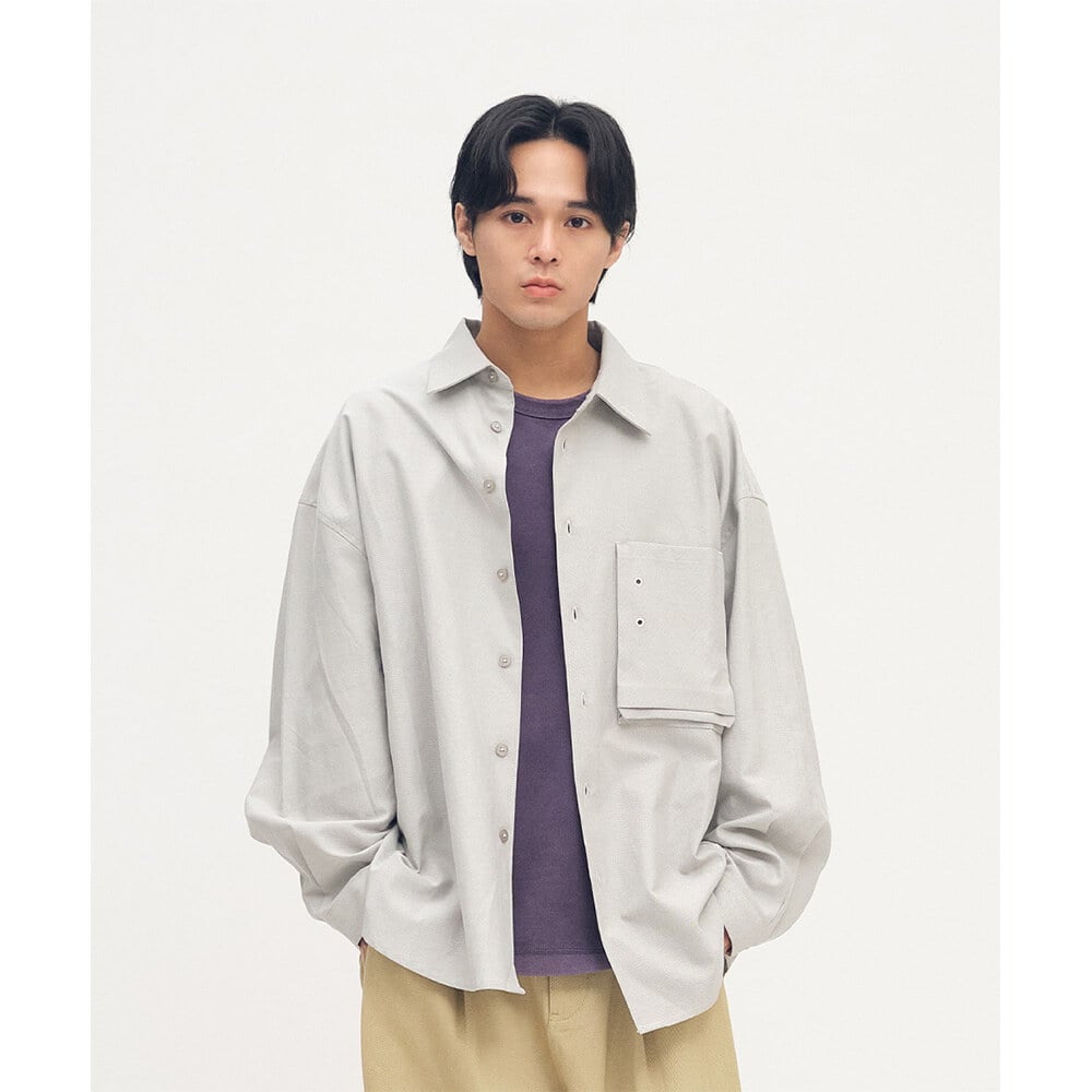 clip by clip OVERSIZE口袋牛津襯衫