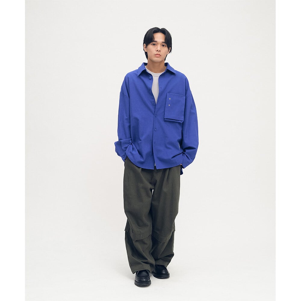 clip by clip OVERSIZE口袋牛津襯衫