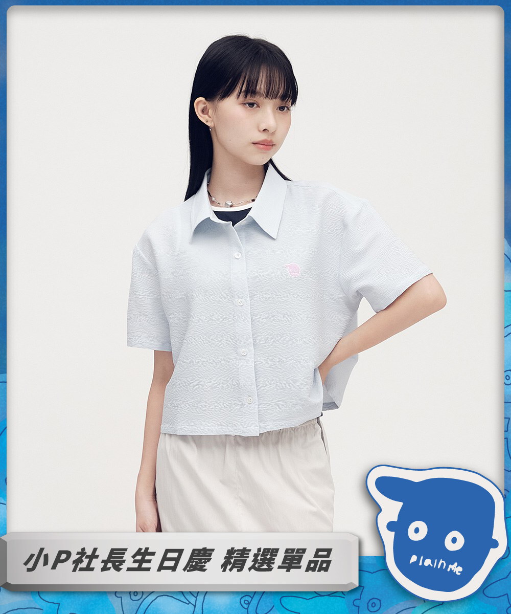 小P社長泡泡紗短袖襯衫