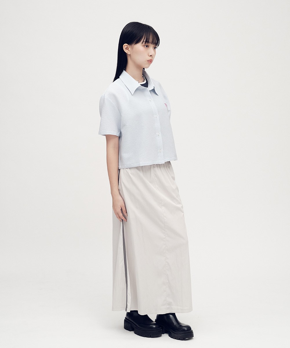 小P社長泡泡紗短袖襯衫
