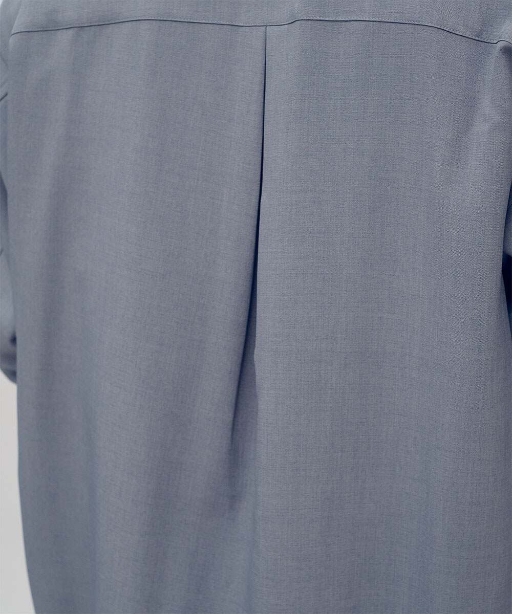 PLAIN西料開領口袋襯衫