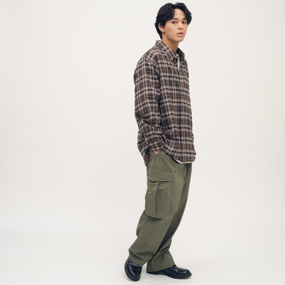 PLAIN格紋口袋襯衫