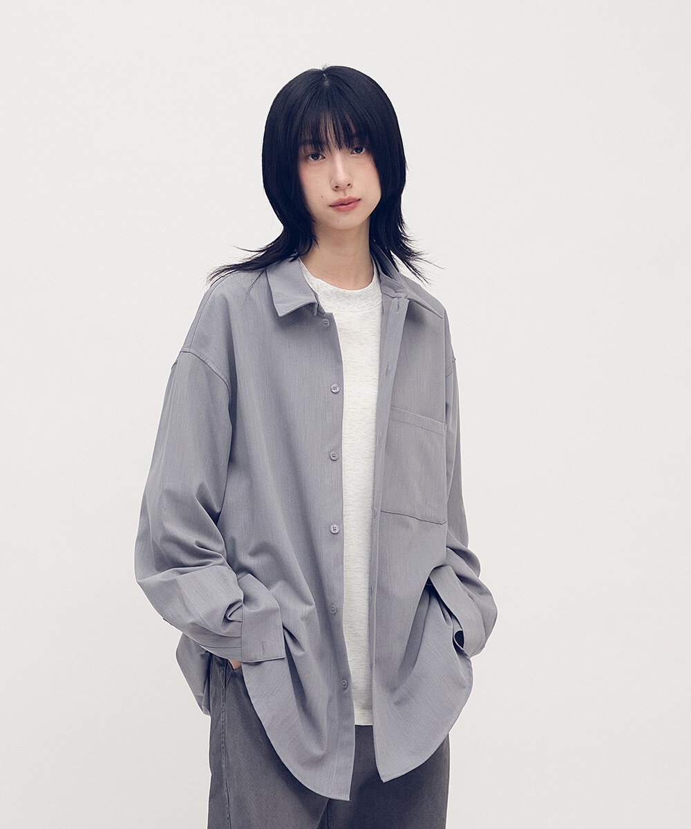 Timelly 多穿法垂墜感抗皺襯衫