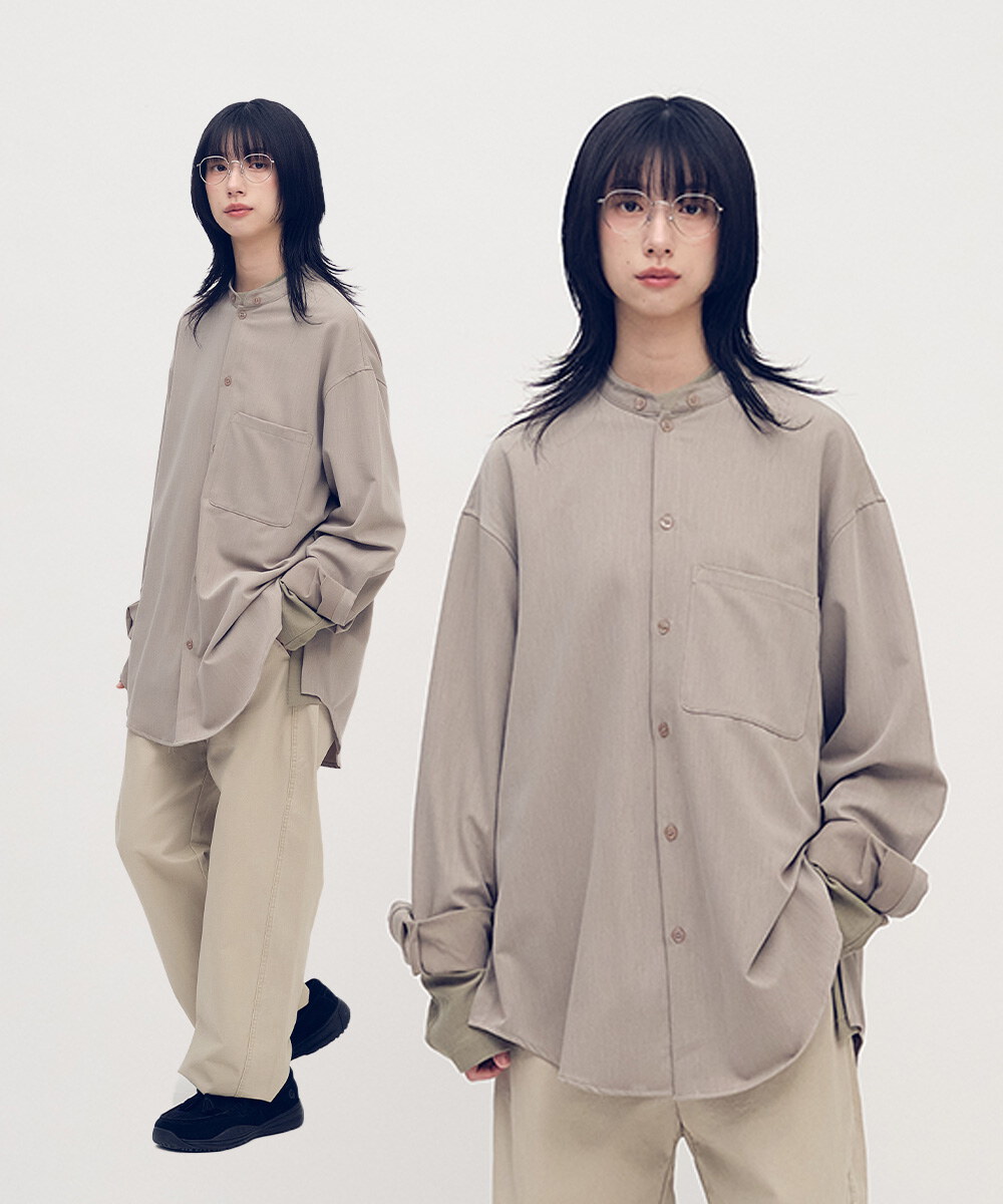 Timelly 多穿法垂墜感抗皺襯衫