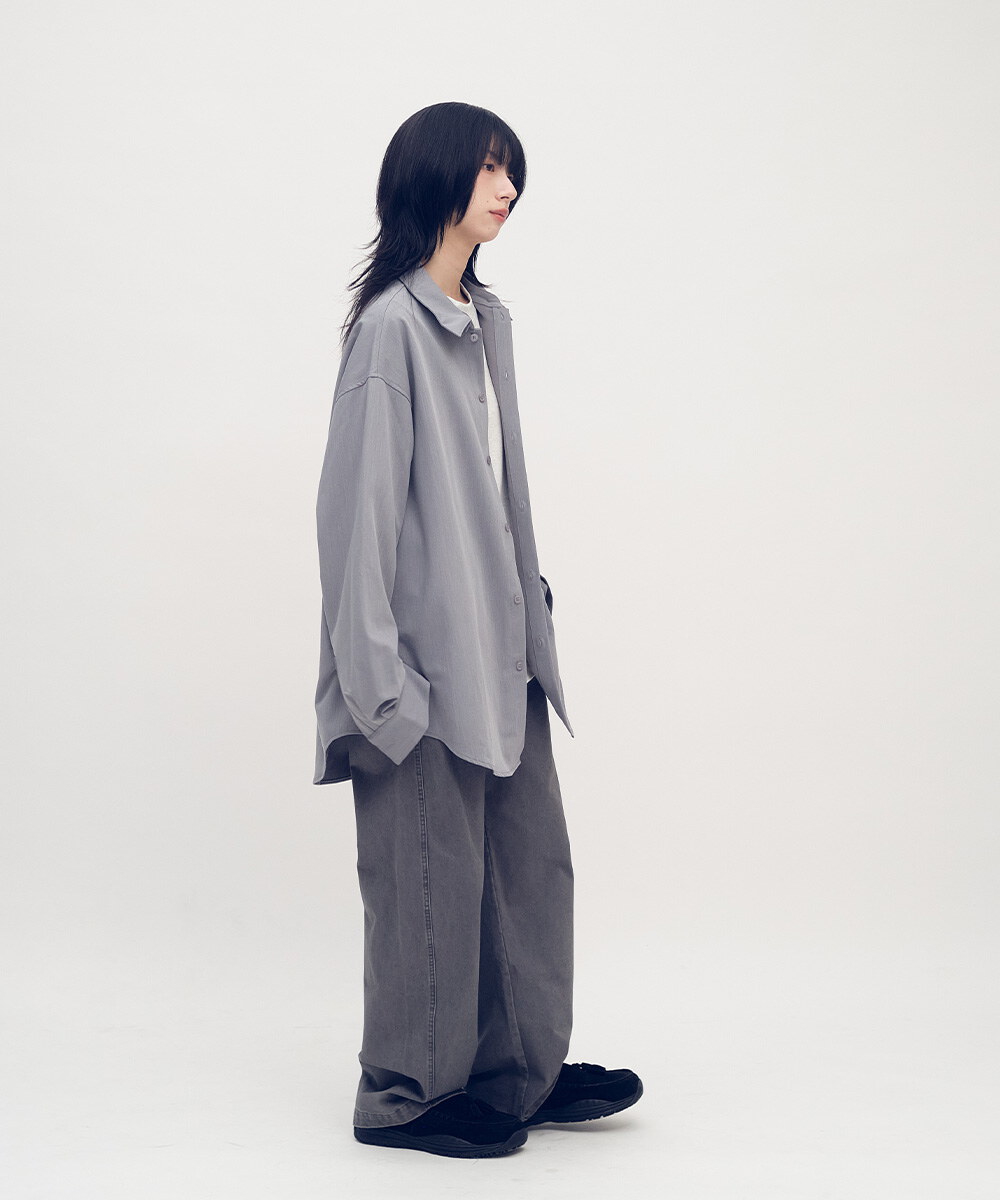 Timelly 多穿法垂墜感抗皺襯衫