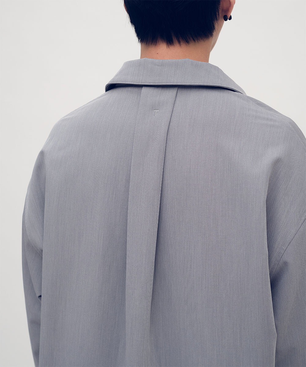 Timelly 多穿法垂墜感抗皺襯衫