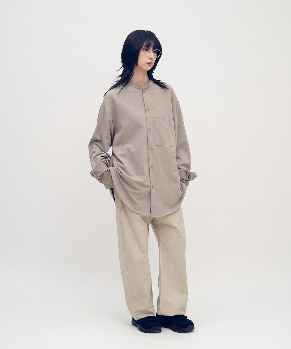 Timelly 多穿法垂墜感抗皺襯衫