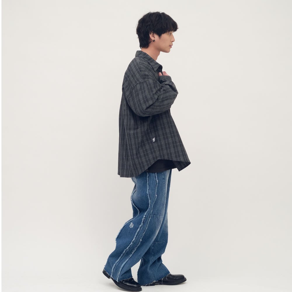 clip by clip 西料OVERSIZE口袋襯衫