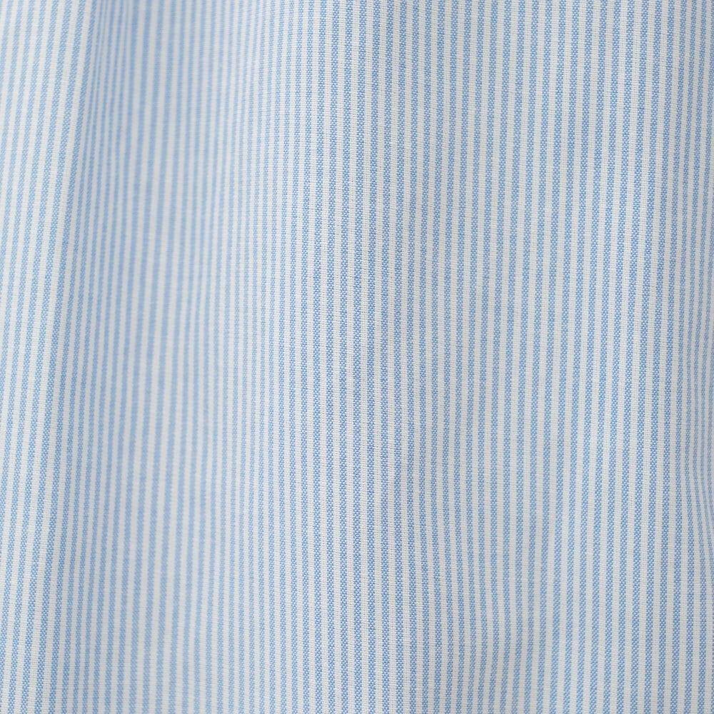 PLAIN刺繡經典條紋牛津襯衫