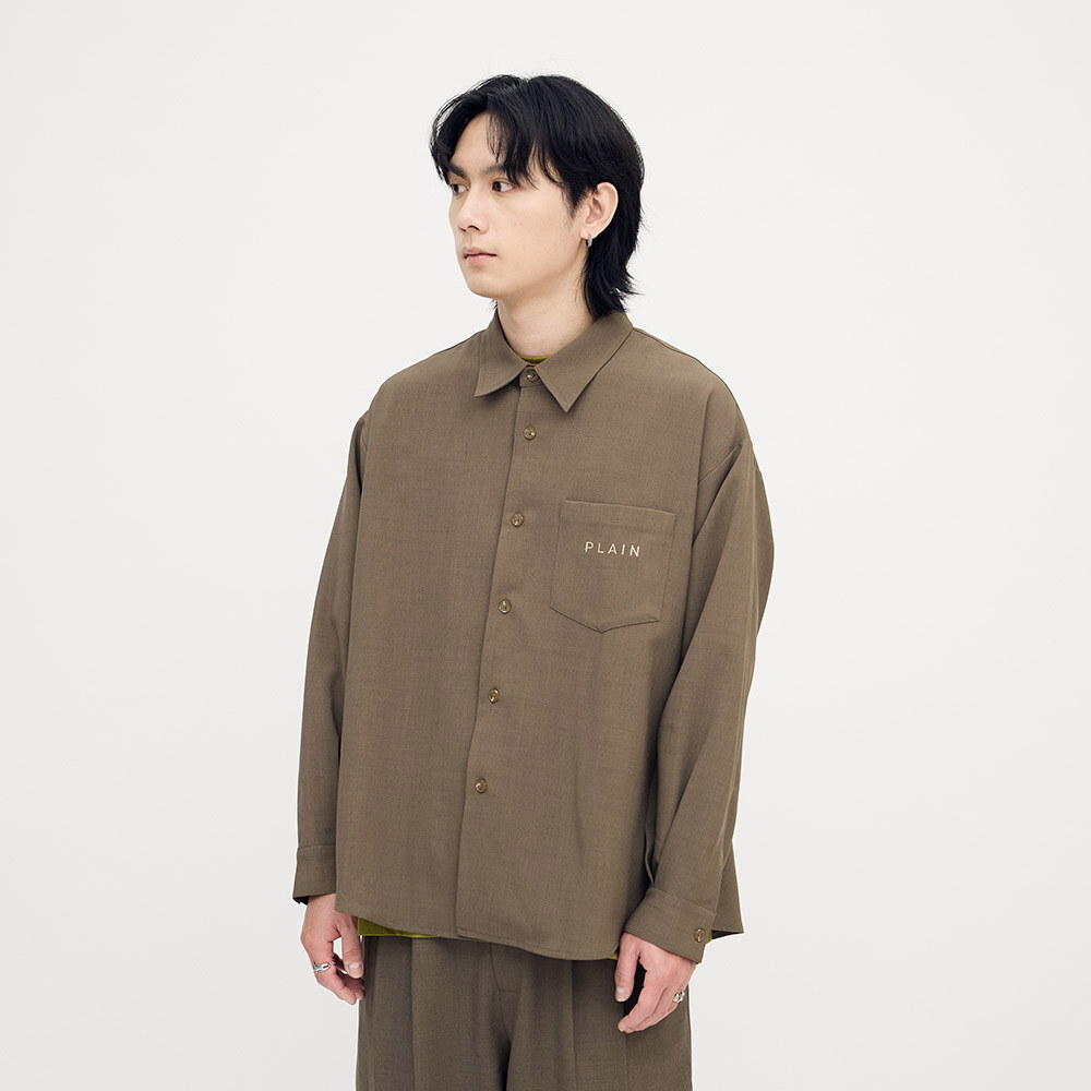 PLAIN刺繡背心襯衫搭配組