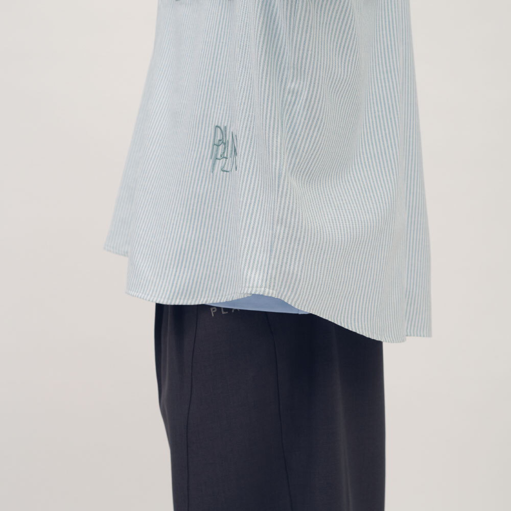 clip by clip OVERSIZE條紋牛津襯衫