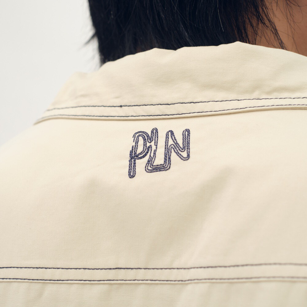 clip by clip 裝幀縫線短袖襯衫