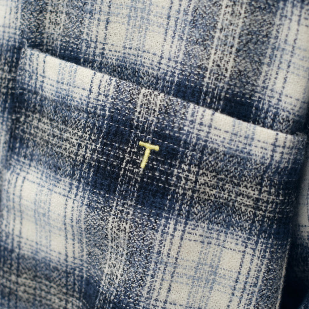 Timelly 刷毛格紋襯衫