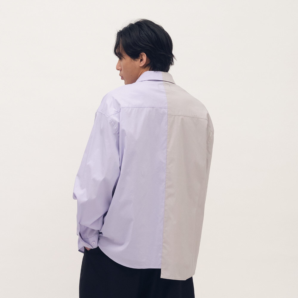 clip by clip MEMO拼接襯衫