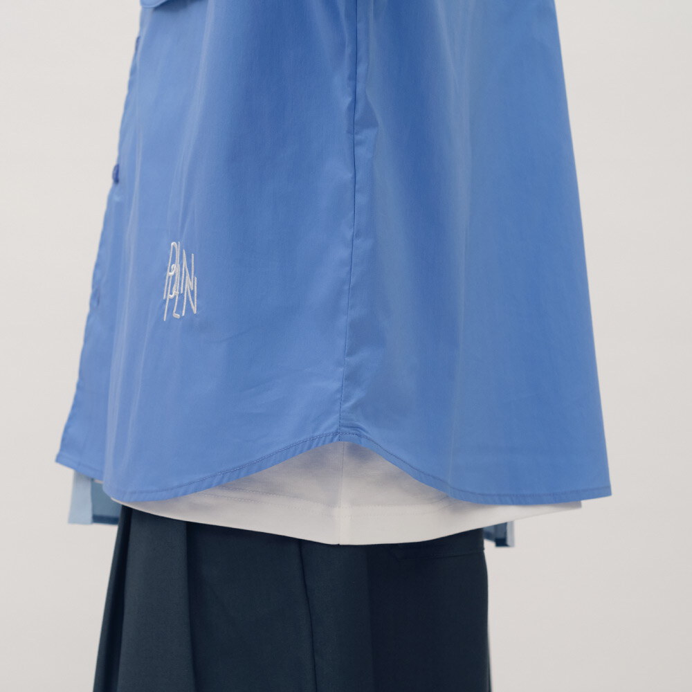 clip by clip MEMO拼接襯衫