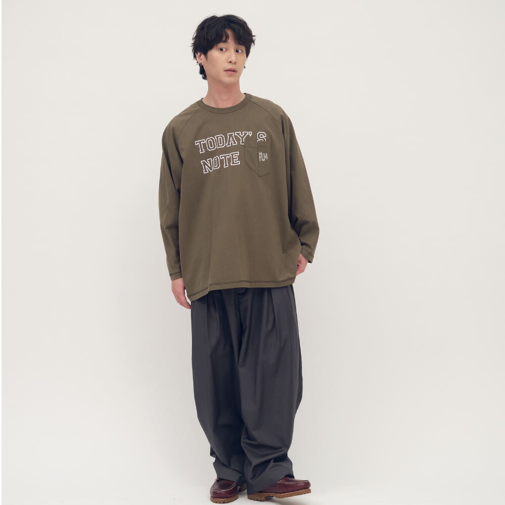 clip by clip 西料立體廓型長褲