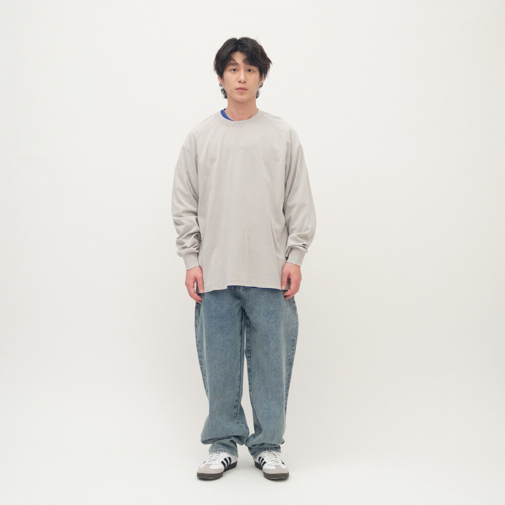 小P社長刺繡水洗長袖TEE