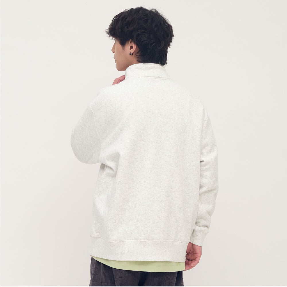 小P社長半門襟立領大學TEE