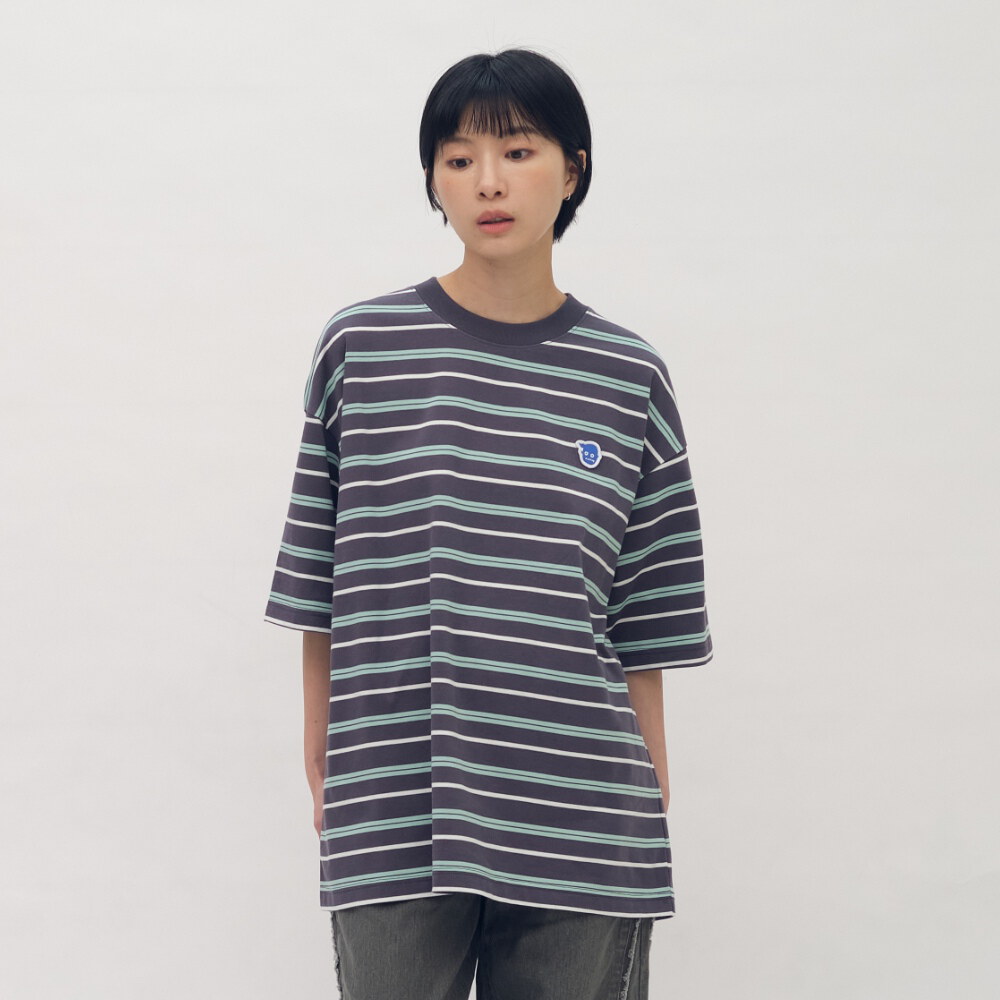 小P社長條紋短袖TEE