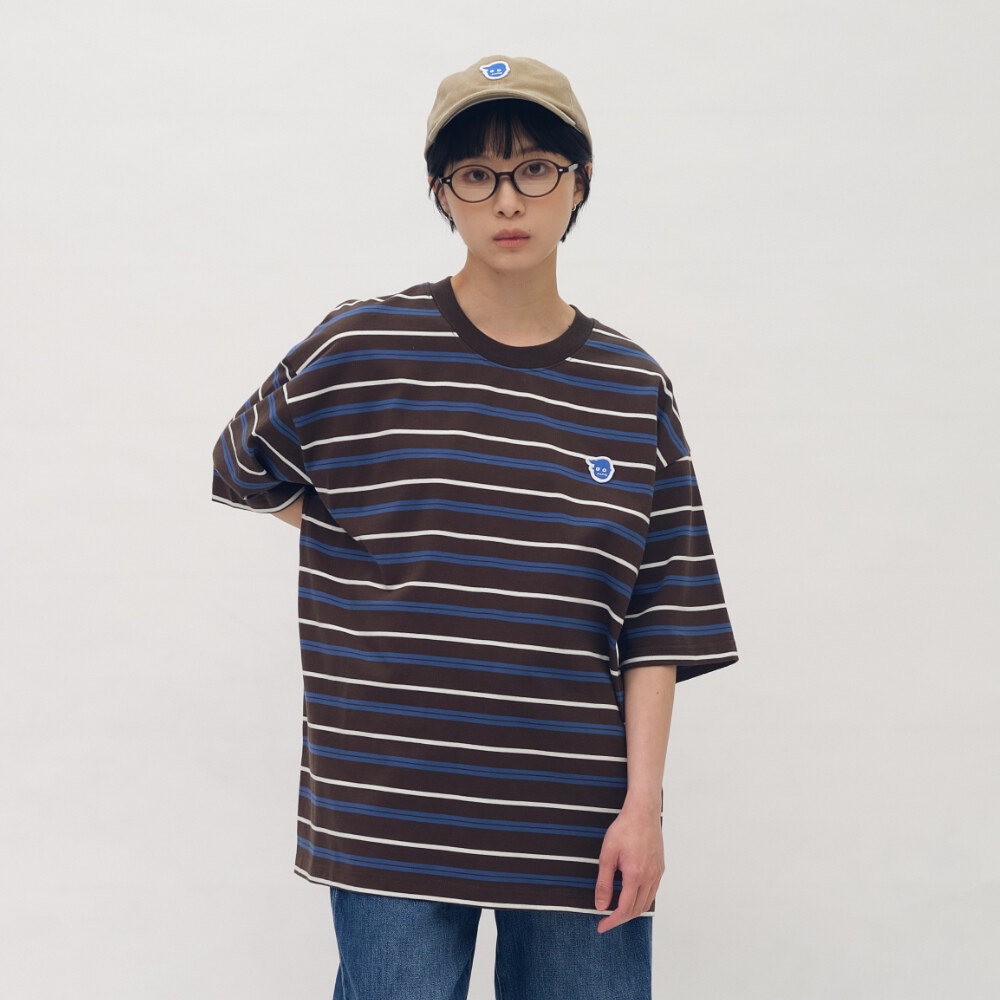 小P社長條紋短袖TEE
