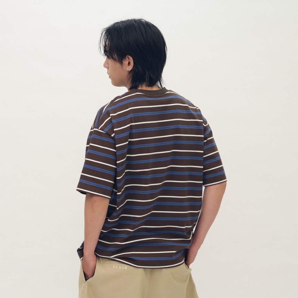 小P社長條紋短袖TEE