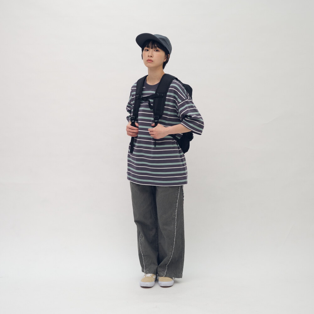 小P社長條紋短袖TEE