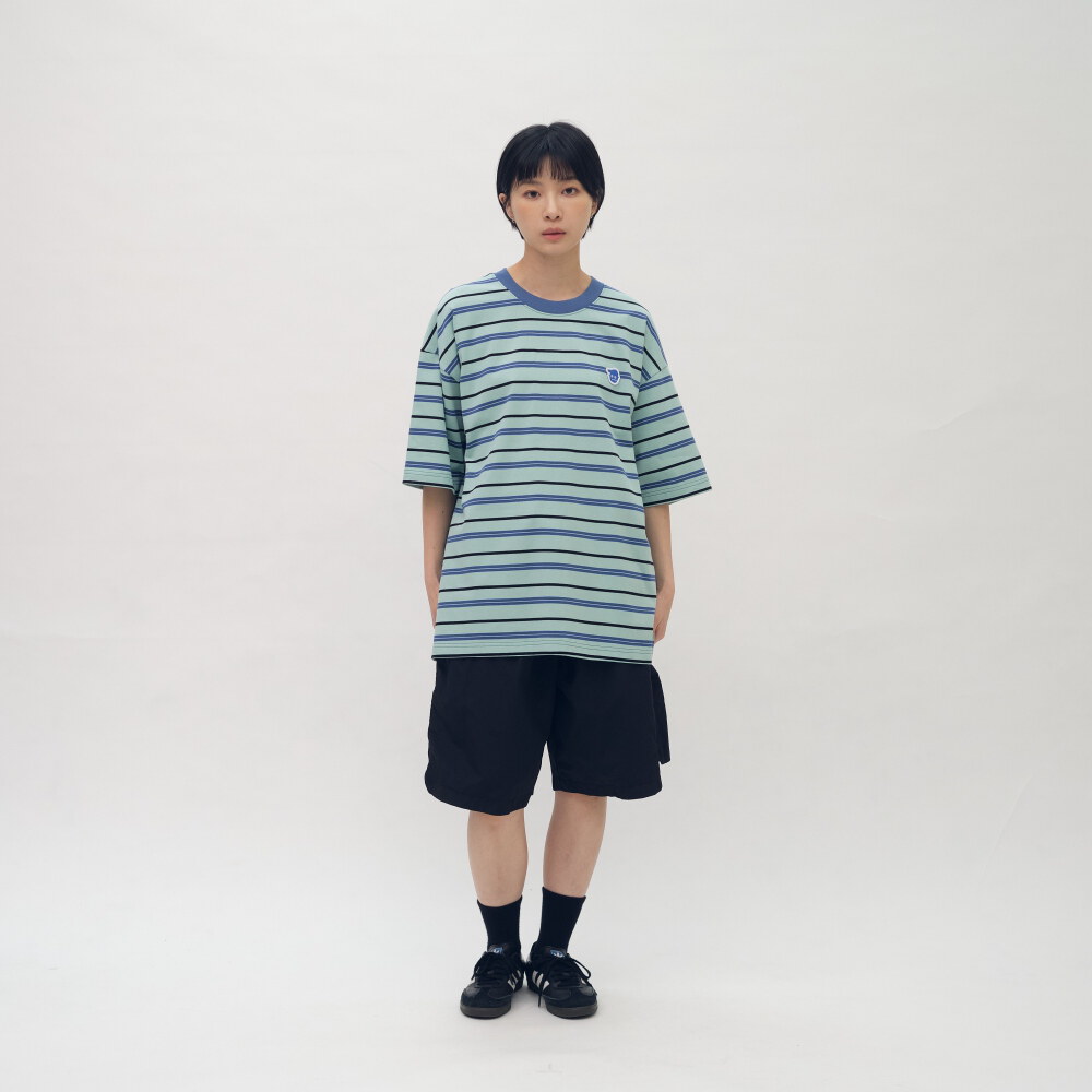 小P社長條紋短袖TEE