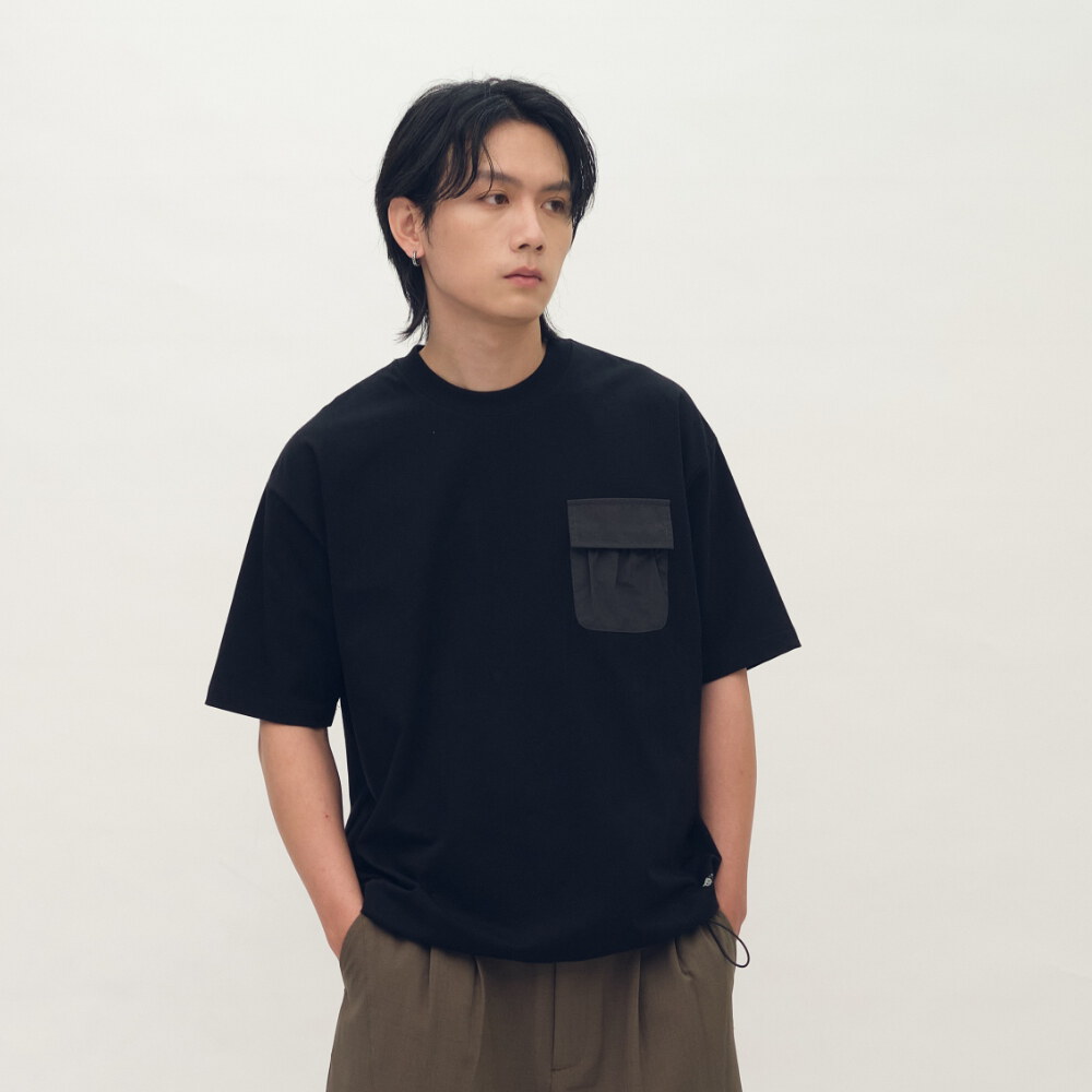小P社長防潑水口袋短TEE