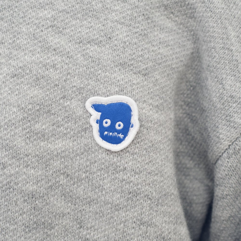 小P社長開襟拉鍊針織衫