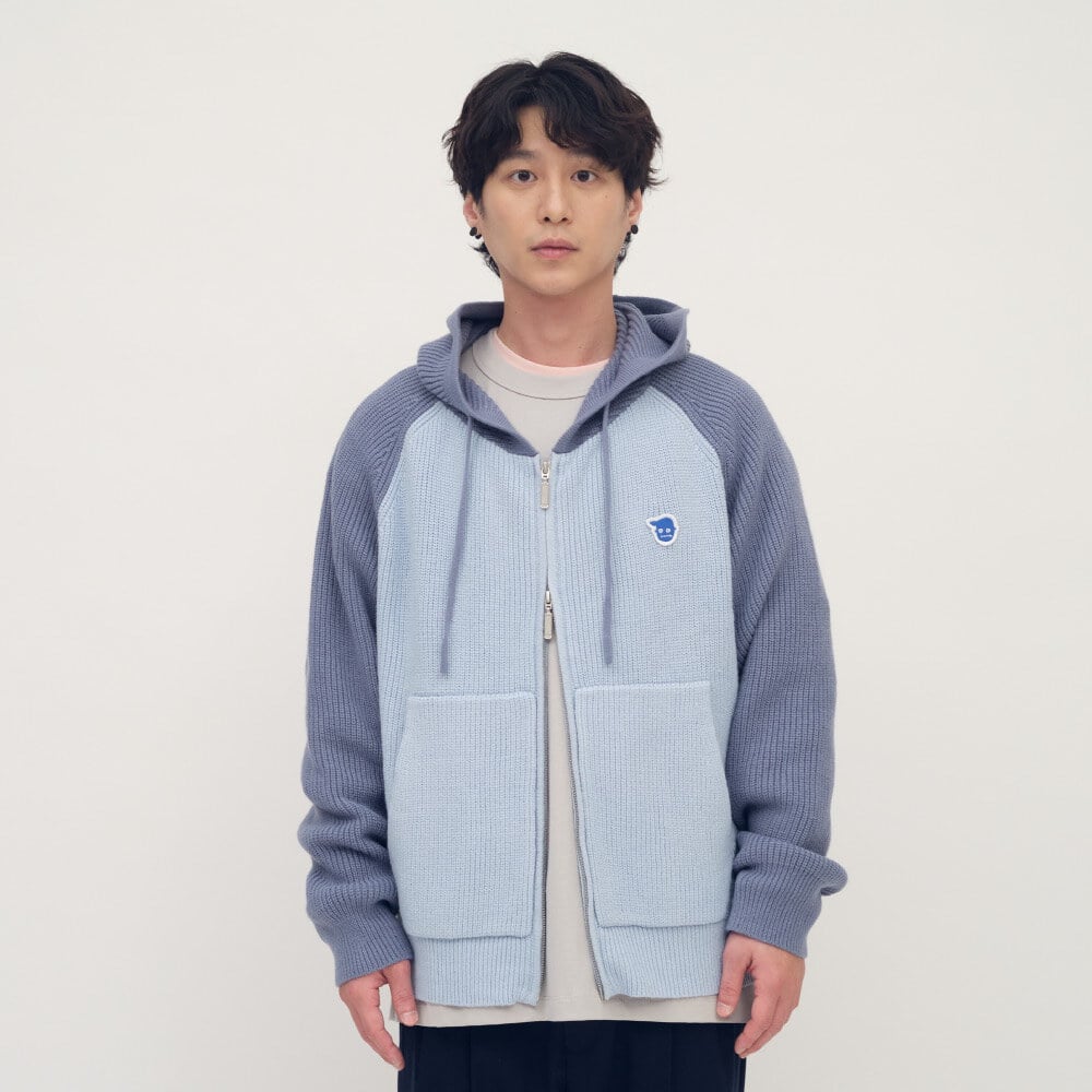 小P社長連帽針織外套