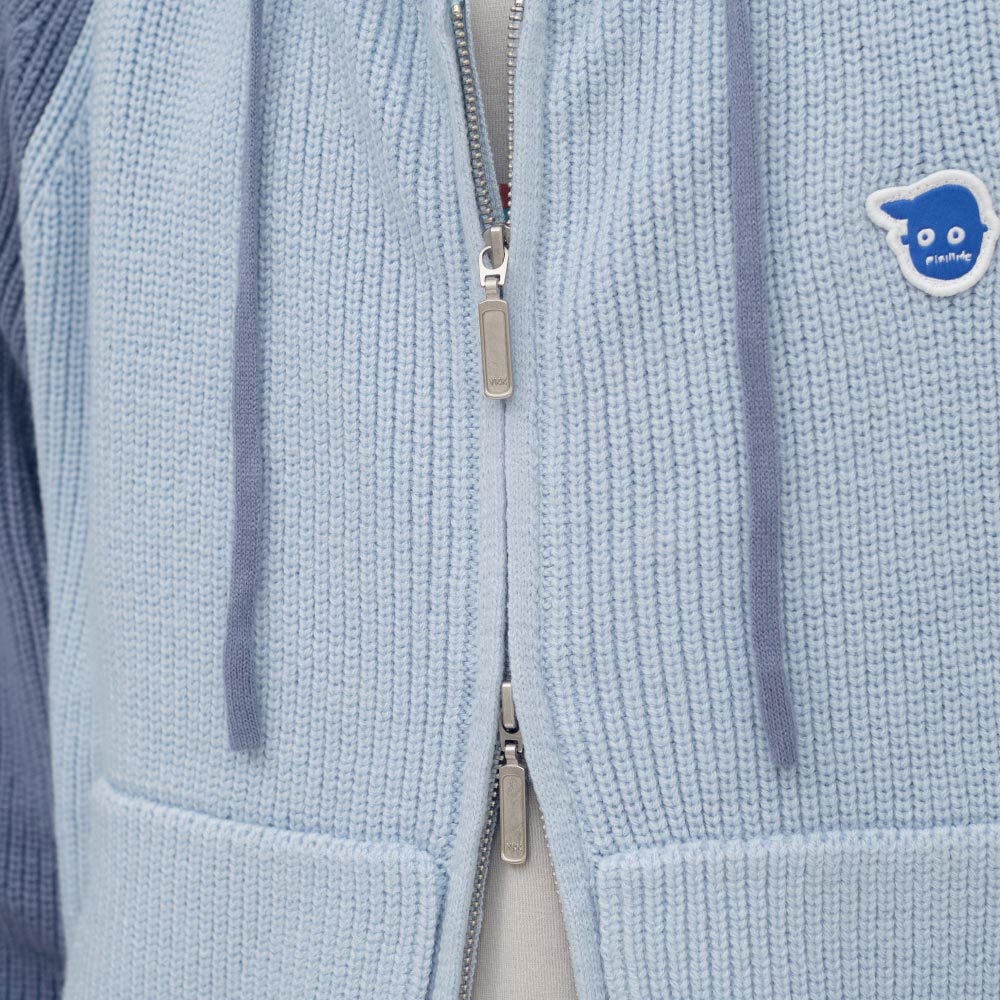 小P社長連帽針織外套