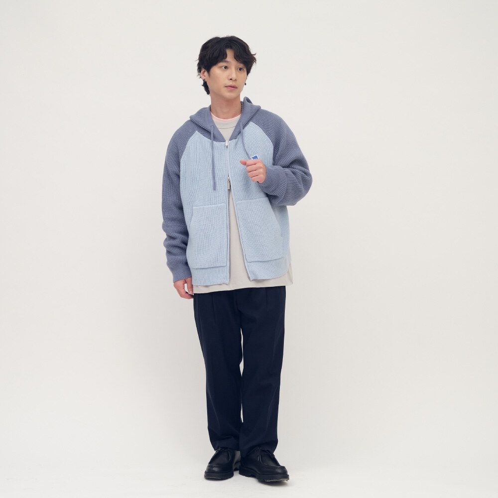 小P社長連帽針織外套