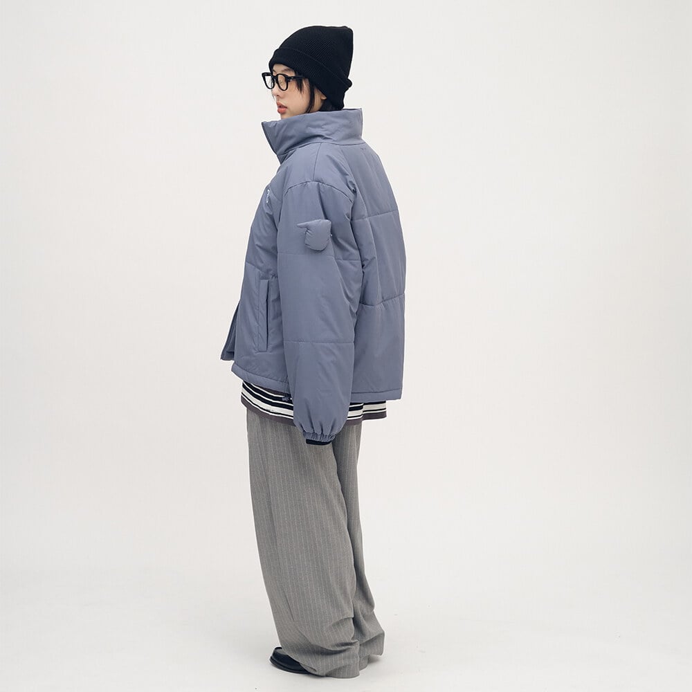 小P社長鋪棉立領外套