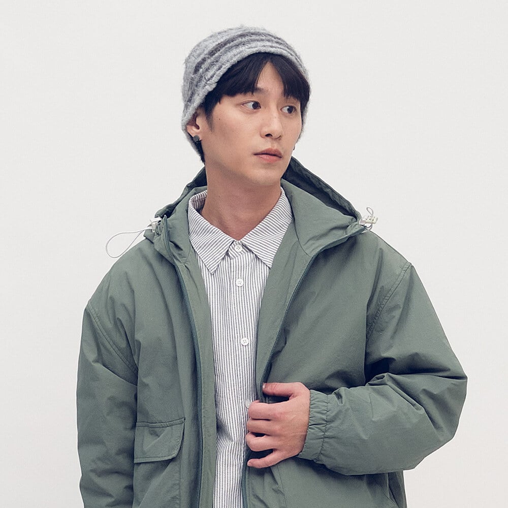 小P社長漸層條紋毛帽