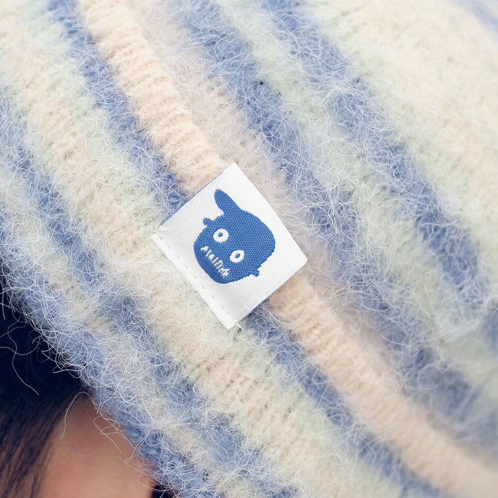 小P社長漸層條紋毛帽