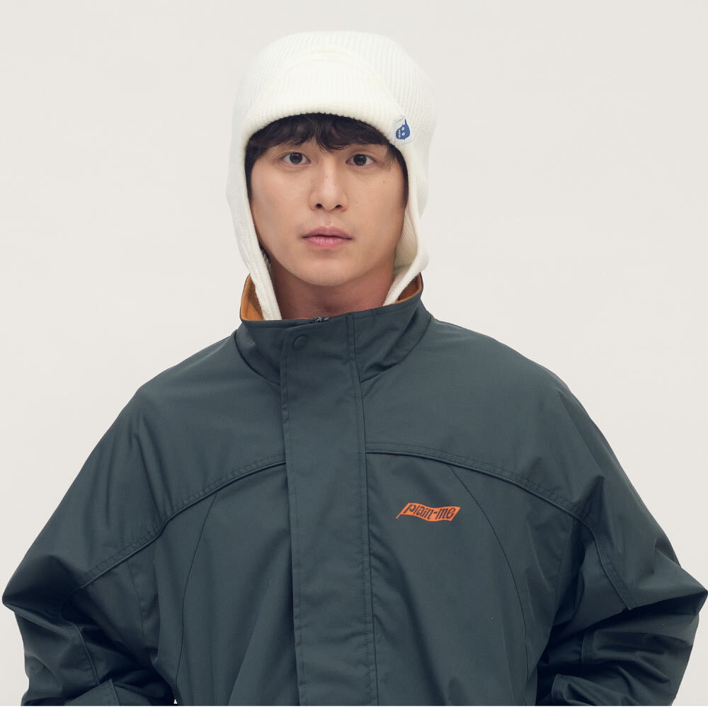 小P社長針織遮耳毛帽