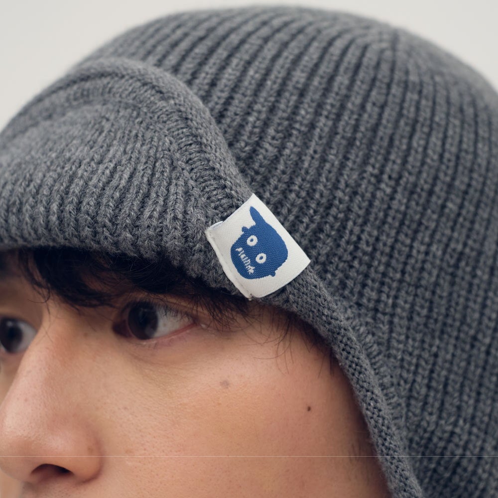 小P社長針織遮耳毛帽