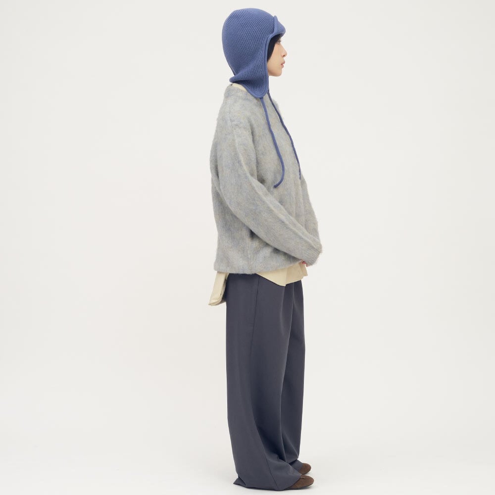 小P社長針織遮耳毛帽