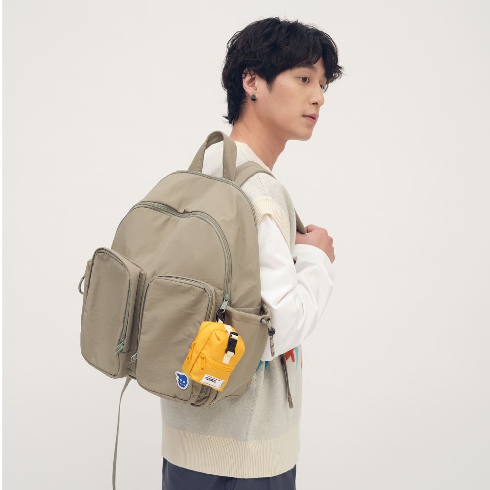 小P社長雙口袋後背包