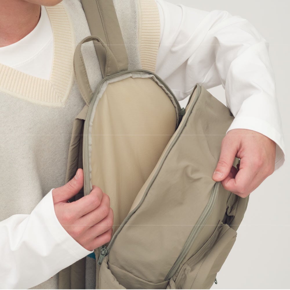 小P社長雙口袋後背包