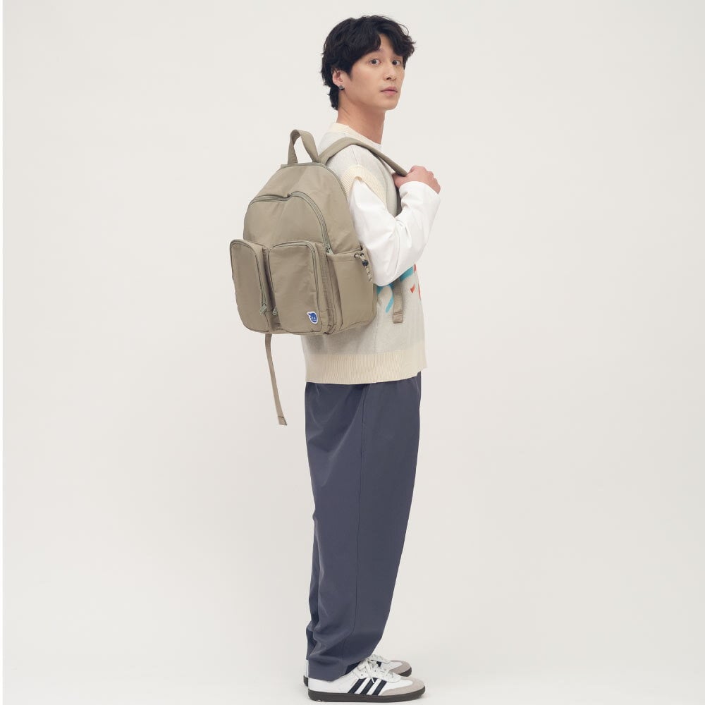 小P社長雙口袋後背包