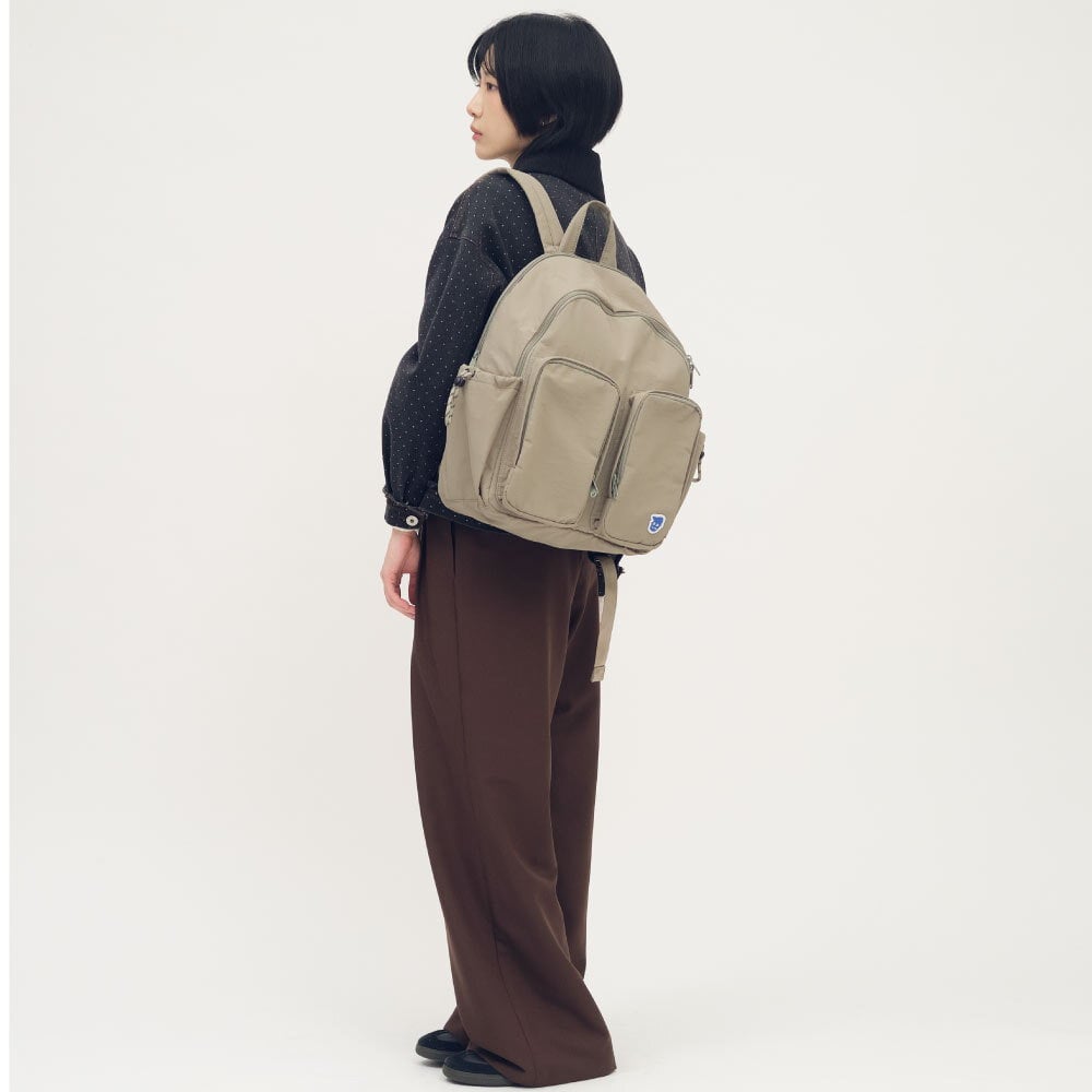 小P社長雙口袋後背包