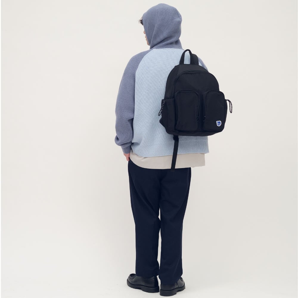 小P社長雙口袋後背包