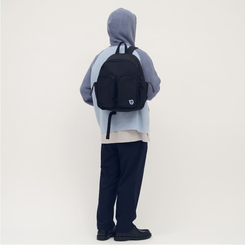 小P社長雙口袋後背包