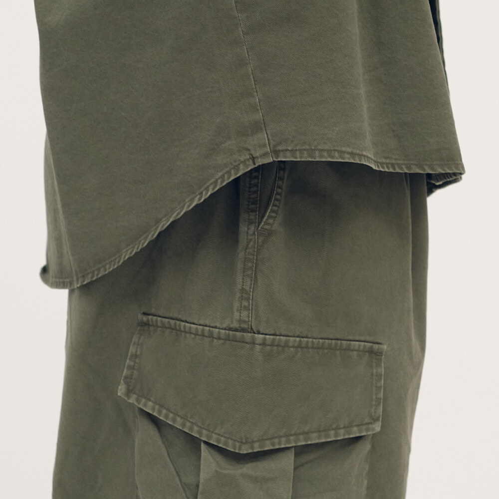 小P社長水洗長袖襯衫